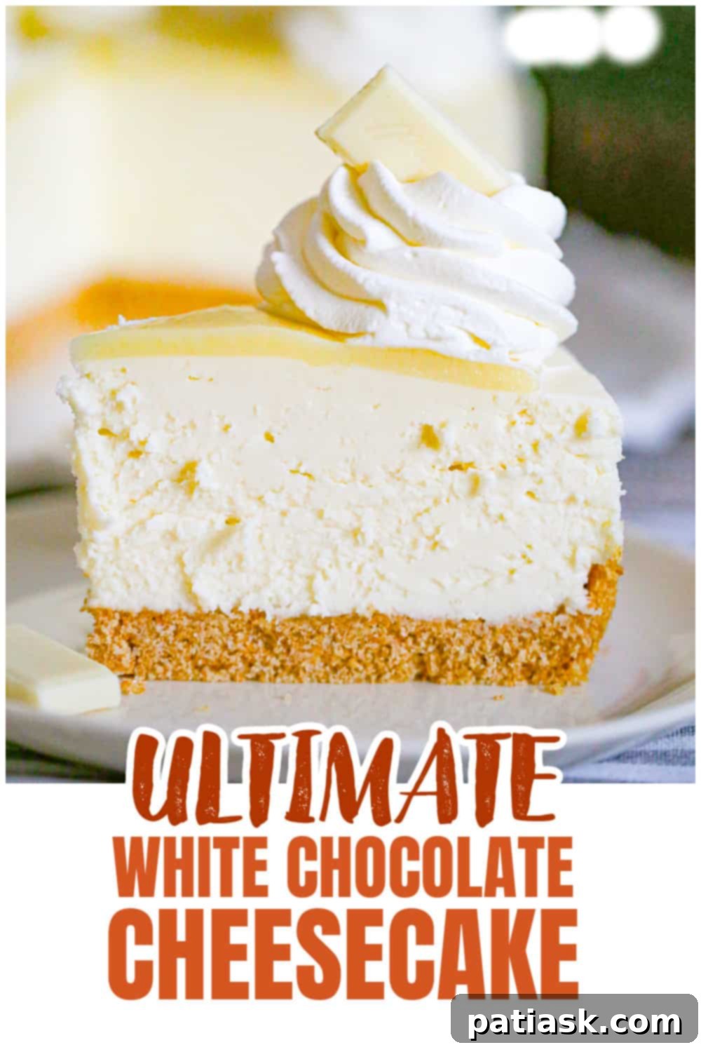 Decadent No-Bake White Chocolate Cheesecake 10 Ultimate No Bake White Chocolate GANACHE Cheesecake RECIPE