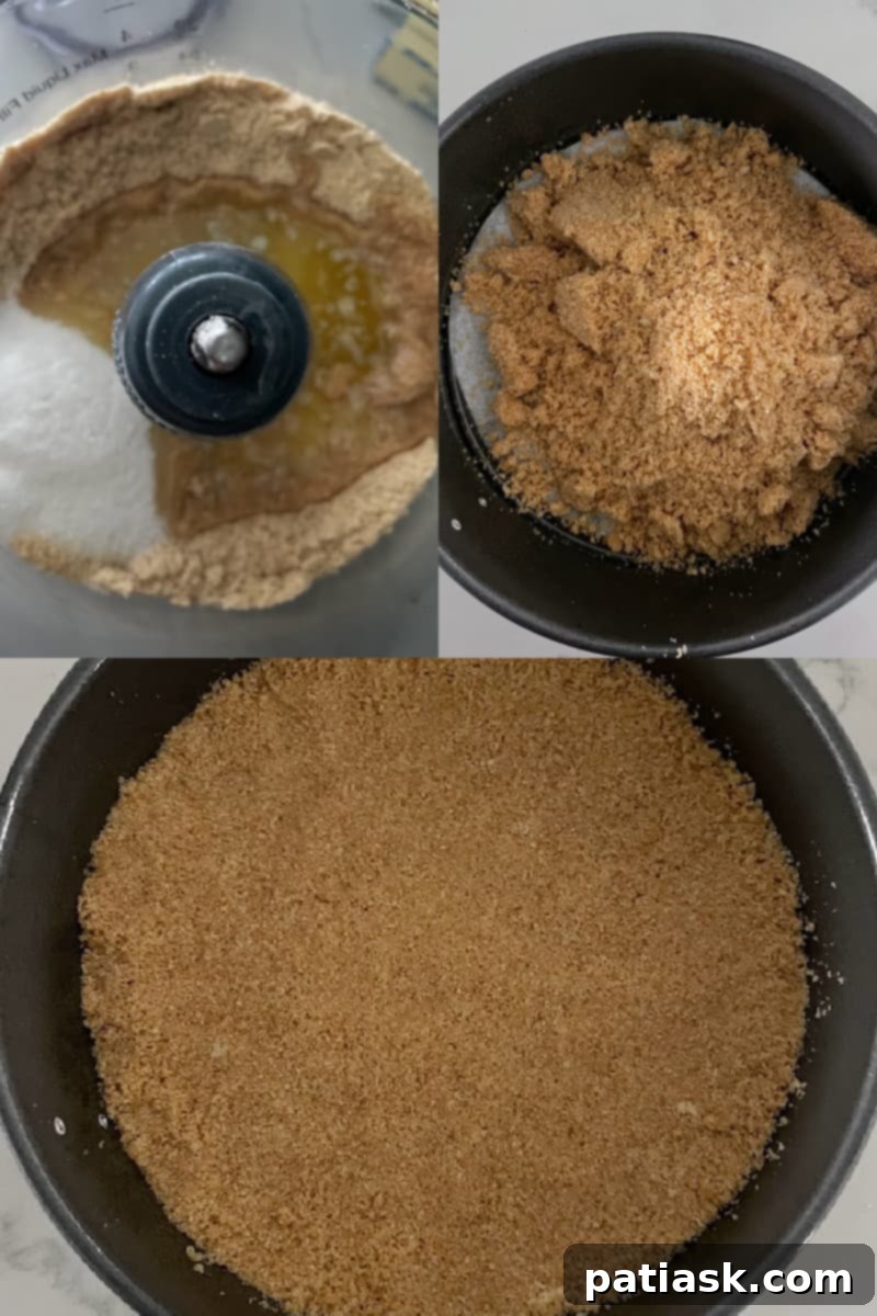 Decadent No-Bake White Chocolate Cheesecake 5 GRAHAM CRACKER CRUST