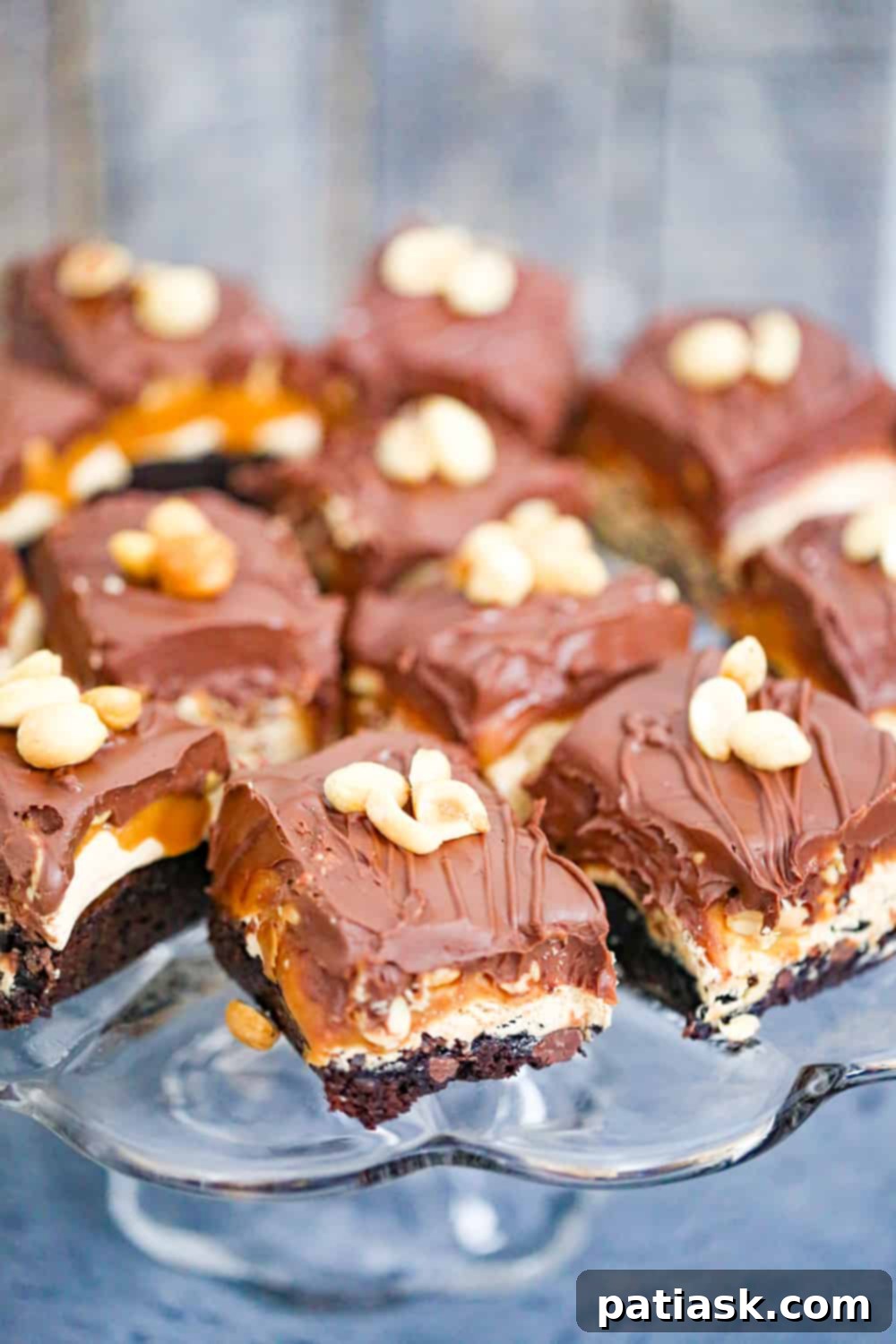 Sinful Snickers Brownies 8 Outrageous Snickers Brownies
