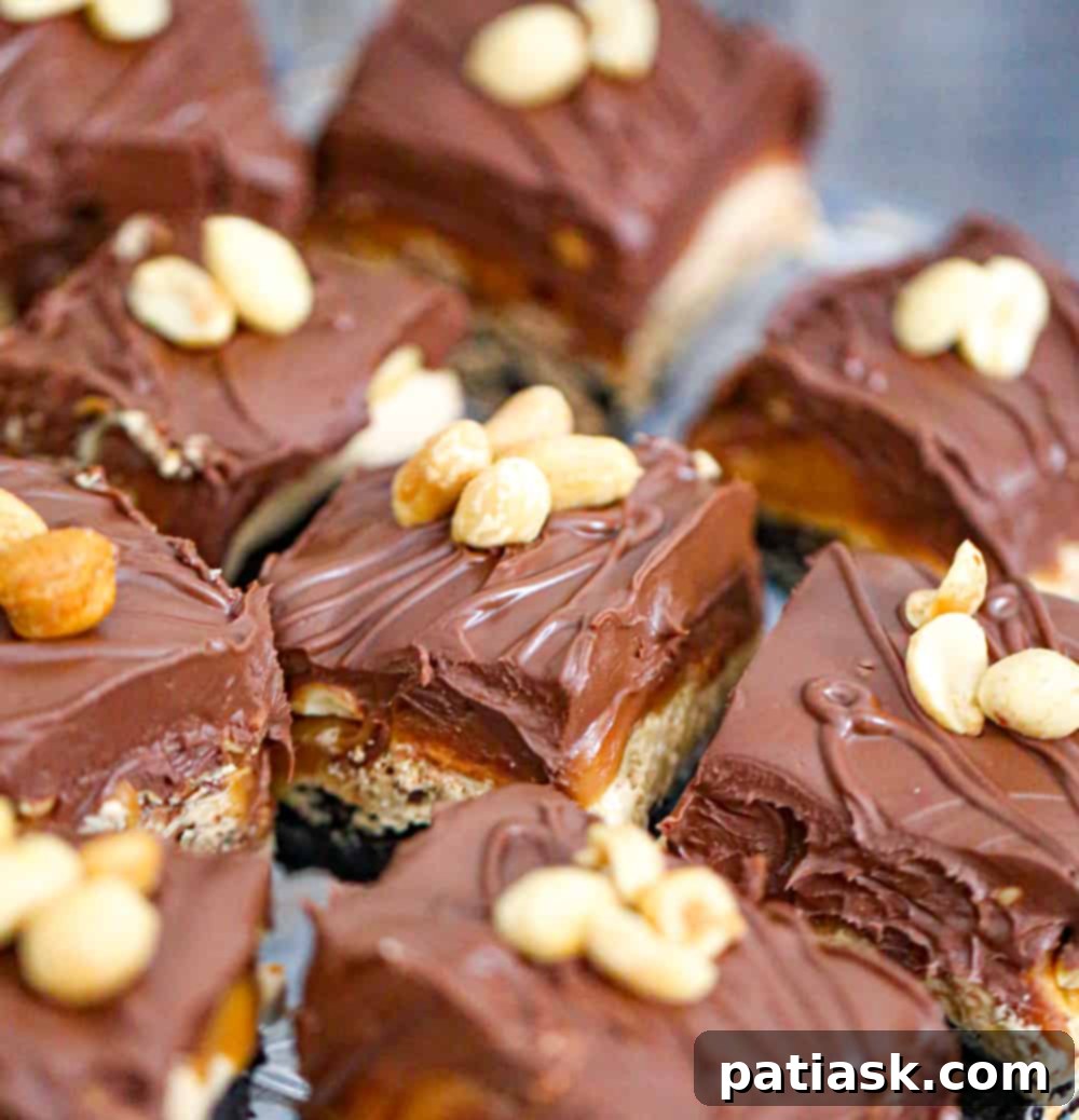 Sinful Snickers Brownies 4 snickers brownie recipe