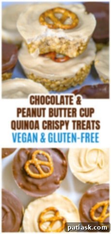 Healthy Peanut Butter Cup Quinoa Crisps 13 Healthy Peanut Butter Cup Quinoa Crispy Treats