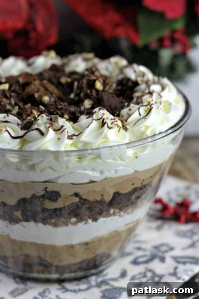 Decadent Milk Chocolate Hazelnut Brownie Mousse Trifle 2 Milk Chocolate Hazelnut Brownie Mousse Trifle