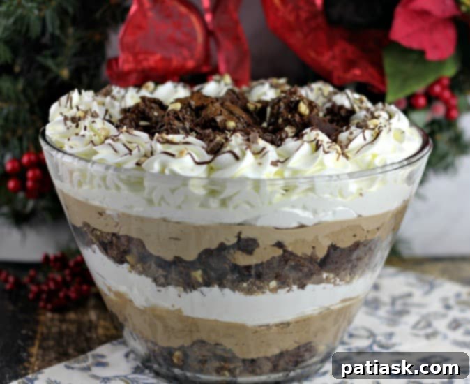 Decadent Milk Chocolate Hazelnut Brownie Mousse Trifle 5 Milk Chocolate Hazelnut Brownie Mousse Trifle