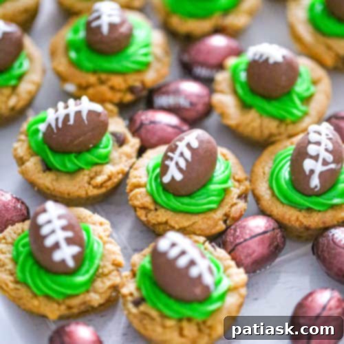 Touchdown Chocolate Peanut Butter Cookies 8 Chocolate Football Peanut Butter Cookies