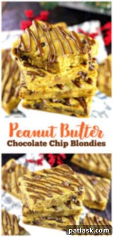Golden Sheet Pan Peanut Butter Chocolate Blondies 10 Easy & Delicious Peanut Butter Chocolate Chip Blondies