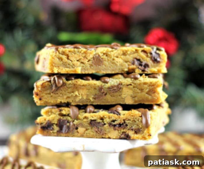 Golden Sheet Pan Peanut Butter Chocolate Blondies 3 sheet pan peanut butter blondies