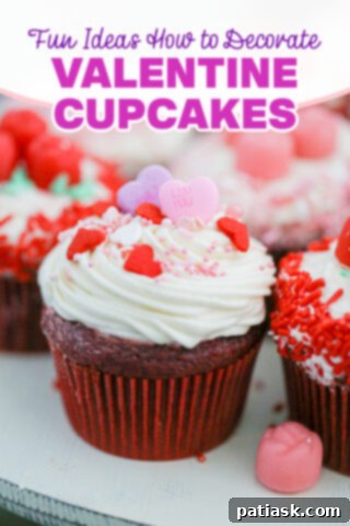 Valentine Cupcakes Featuring Brach Candies 9 Valentine Cupcakes with Brach’s Candies