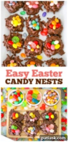 Sweet Easter Bird Nests 11 Easy Easter Candy Nests recipe with Brach's jelly beans and soft jellies