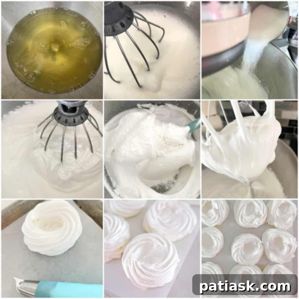 Foolproof Pavlova 5 tutorial how to make homemade marshmallow meringue dessert