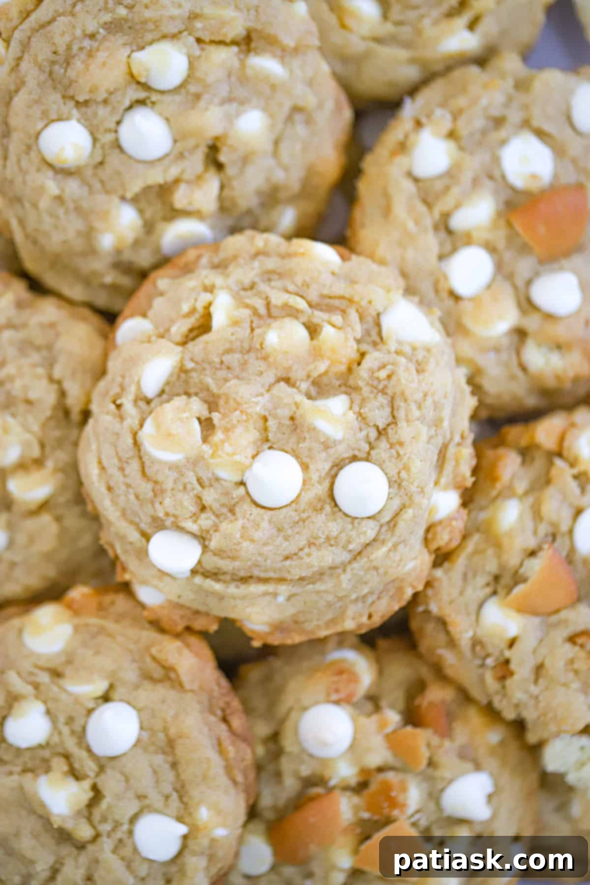 Ingredient shots for Banana Cream Pudding Cookies, showing butter, sugar, eggs, and pudding mix.
