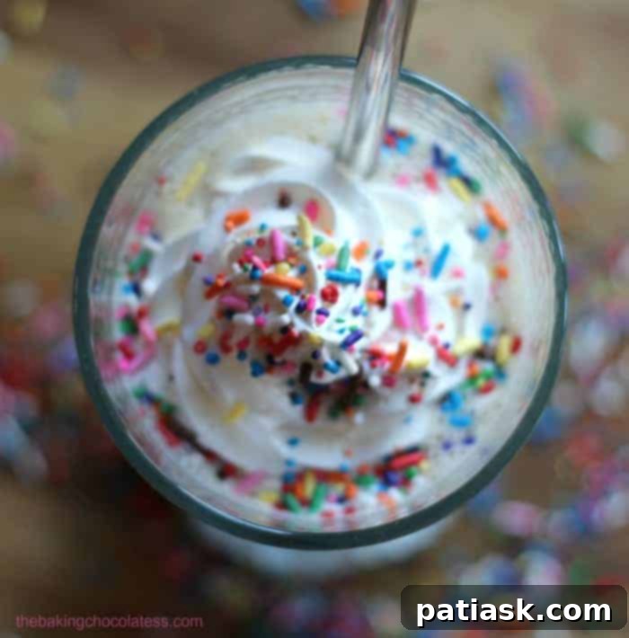 Delicious Funfetti Protein Smoothie Shake