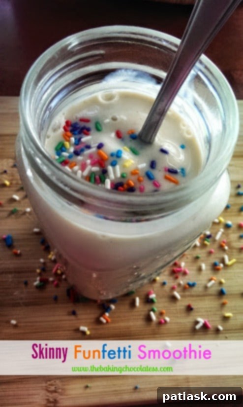 Skinny Funfetti Protein Smoothie Shake