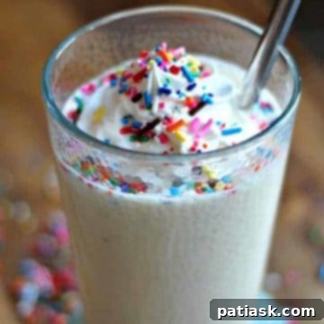 Skinny Funfetti Protein Smoothie Shake