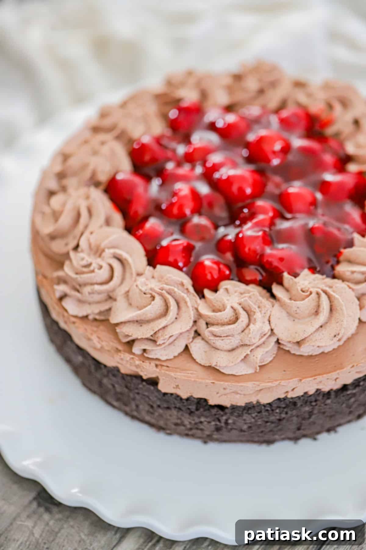 No Bake Chocolate Cherry Cheesecake 3 no bake chocolate cherry cheesecake recipe