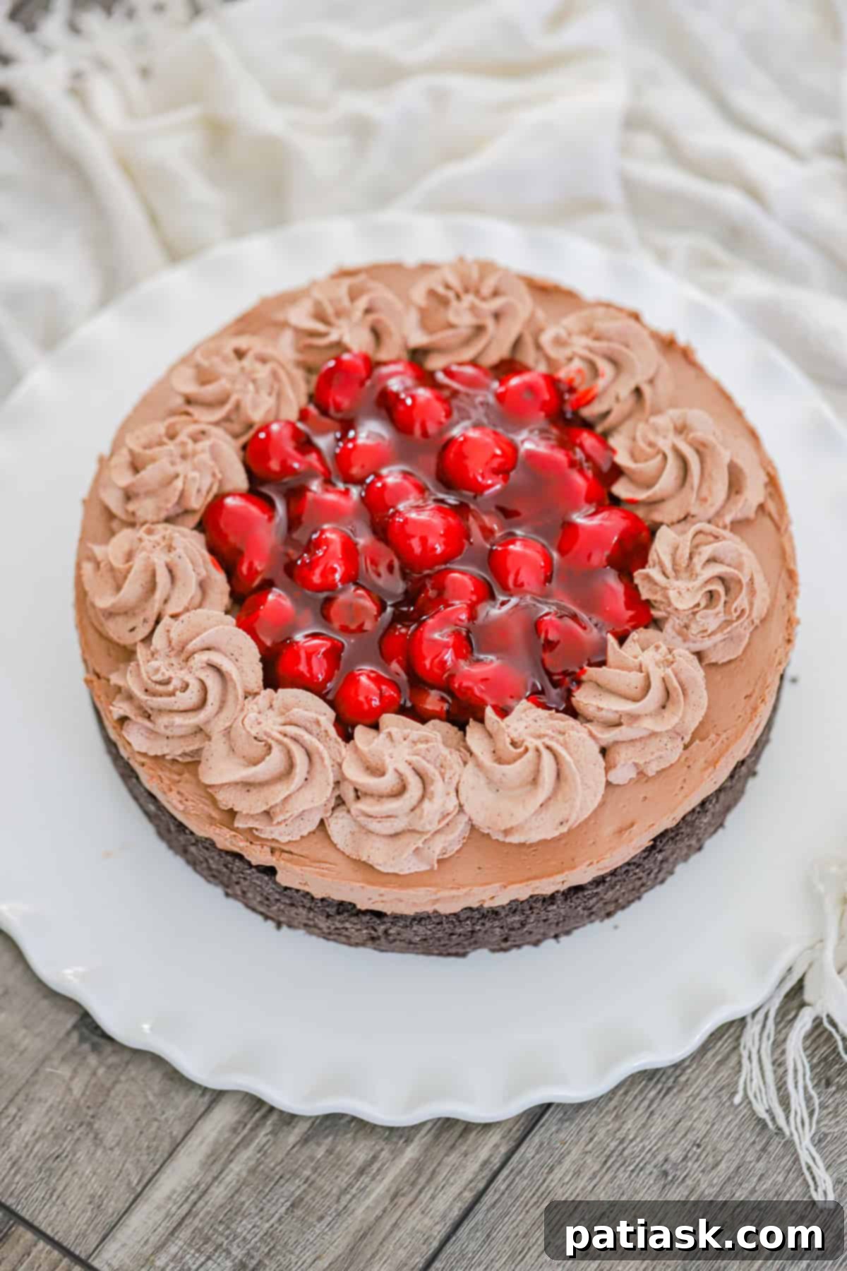 No Bake Chocolate Cherry Cheesecake 8 no bake chocolate cherry cheesecake recipe