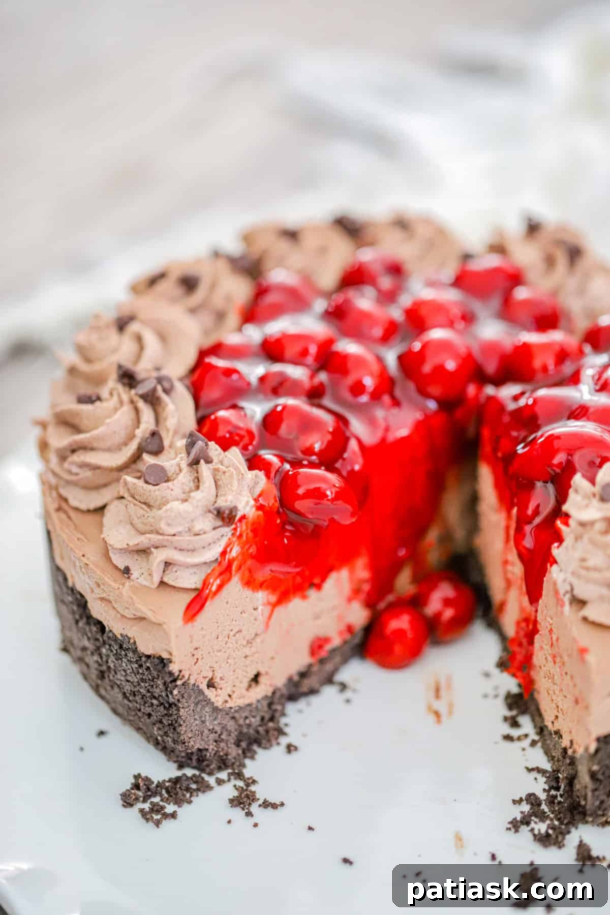 No Bake Chocolate Cherry Cheesecake 9 no bake chocolate cherry cheesecake recipe