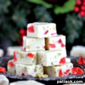 No-Bake White Chocolate Holiday Candy Trio 12 Smooth Vanilla Bean Fudge