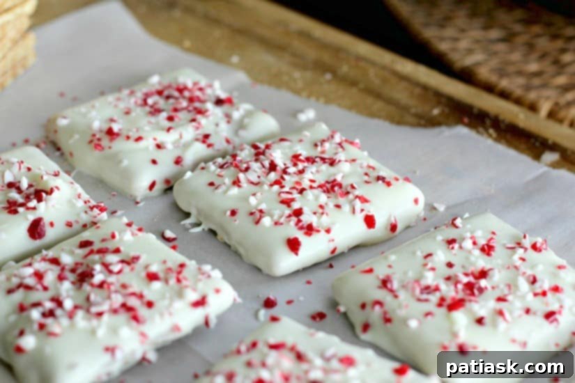 No-Bake White Chocolate Holiday Candy Trio 4 3 White Chocolate No-Bake Festive Candy Recipes - Decorated Graham Crackers