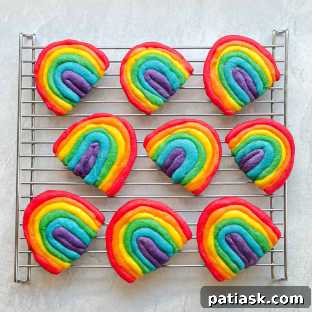 60 Magical Rainbow Desserts recipes & ideas, colorful rainbow sugar cookies