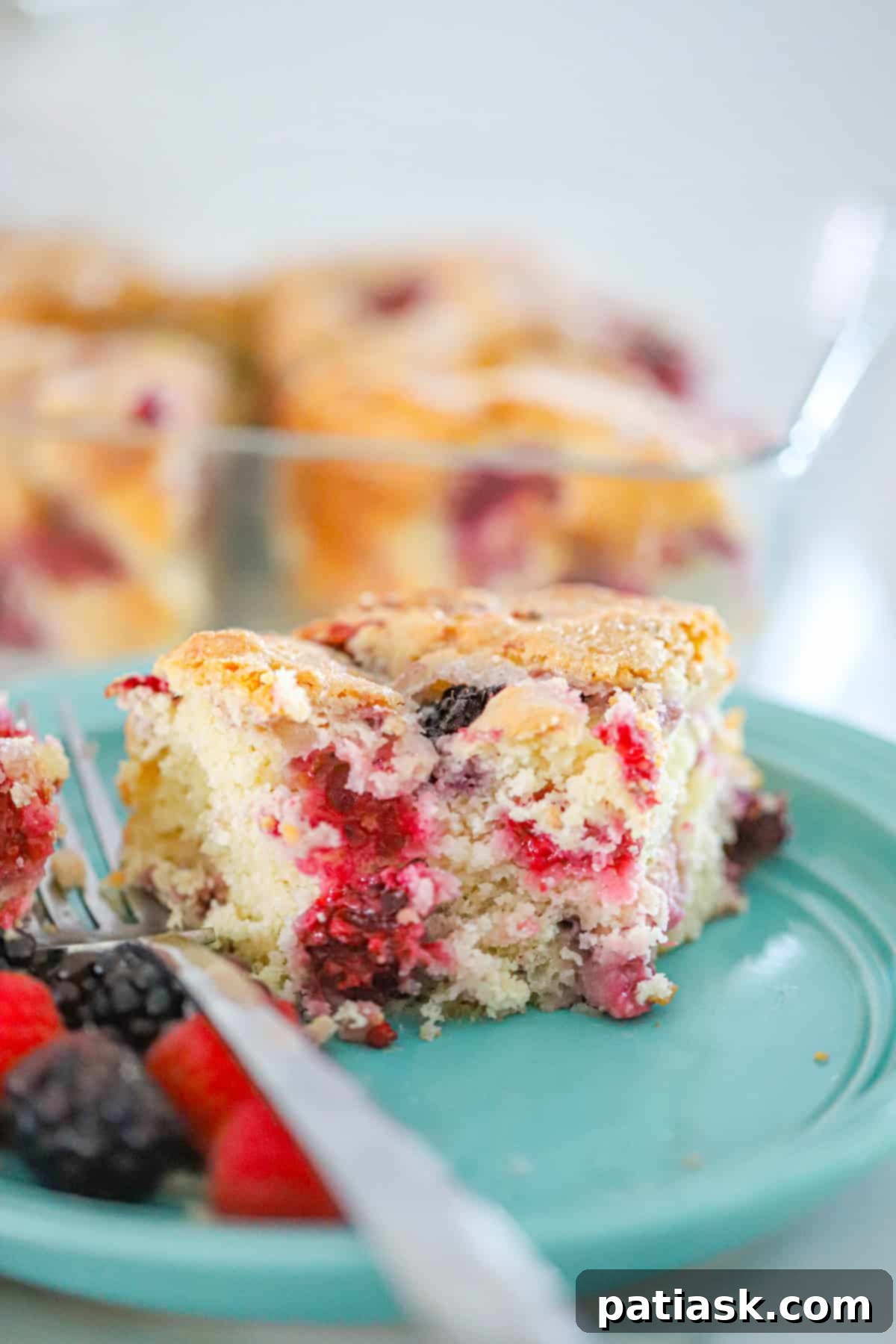 Simple Berry Streusel Delight 9 slice of breakfast, brunch or snack