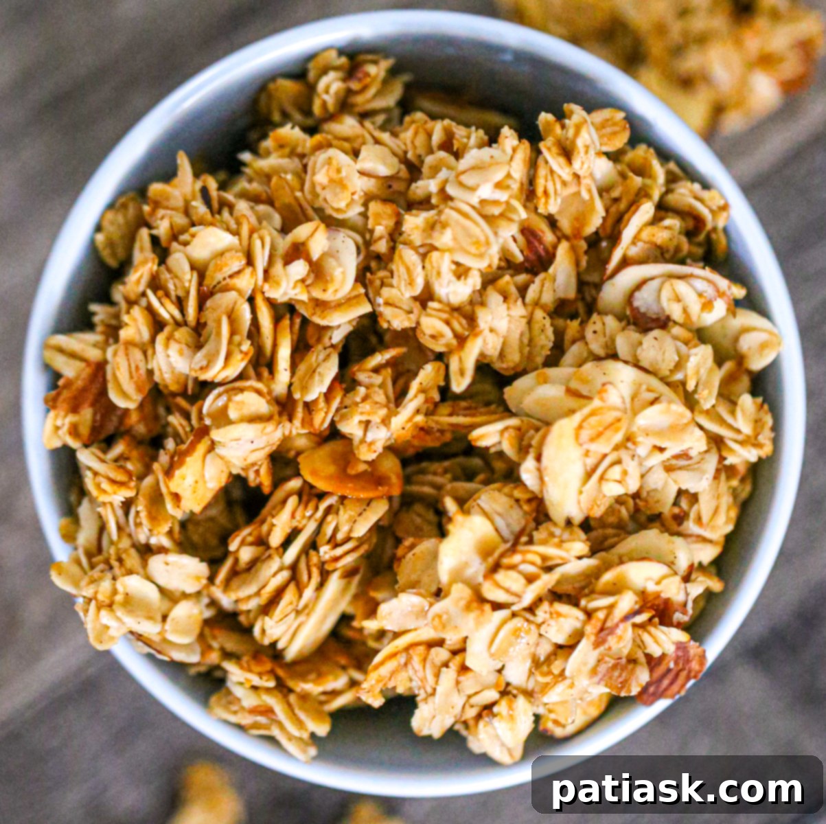 Irresistible Vanilla Almond Granola 6 easy and healthy Vanilla Almond oat Granola Recipe baking process