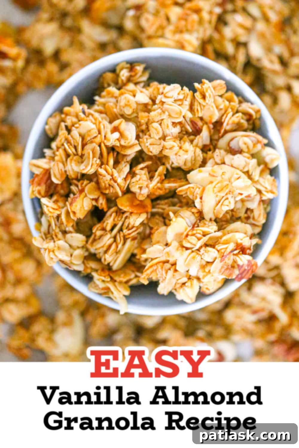 Irresistible Vanilla Almond Granola 8 Vanilla Almond Granola Recipe in a jar