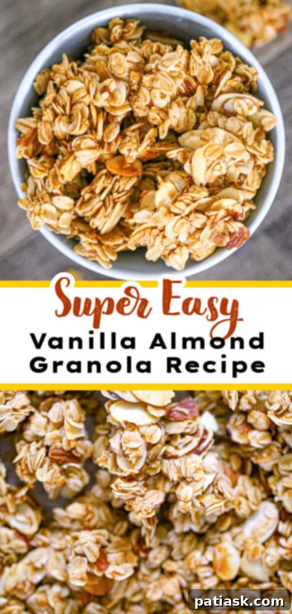 Irresistible Vanilla Almond Granola 9 Vanilla Almond Granola Recipe close-up shot