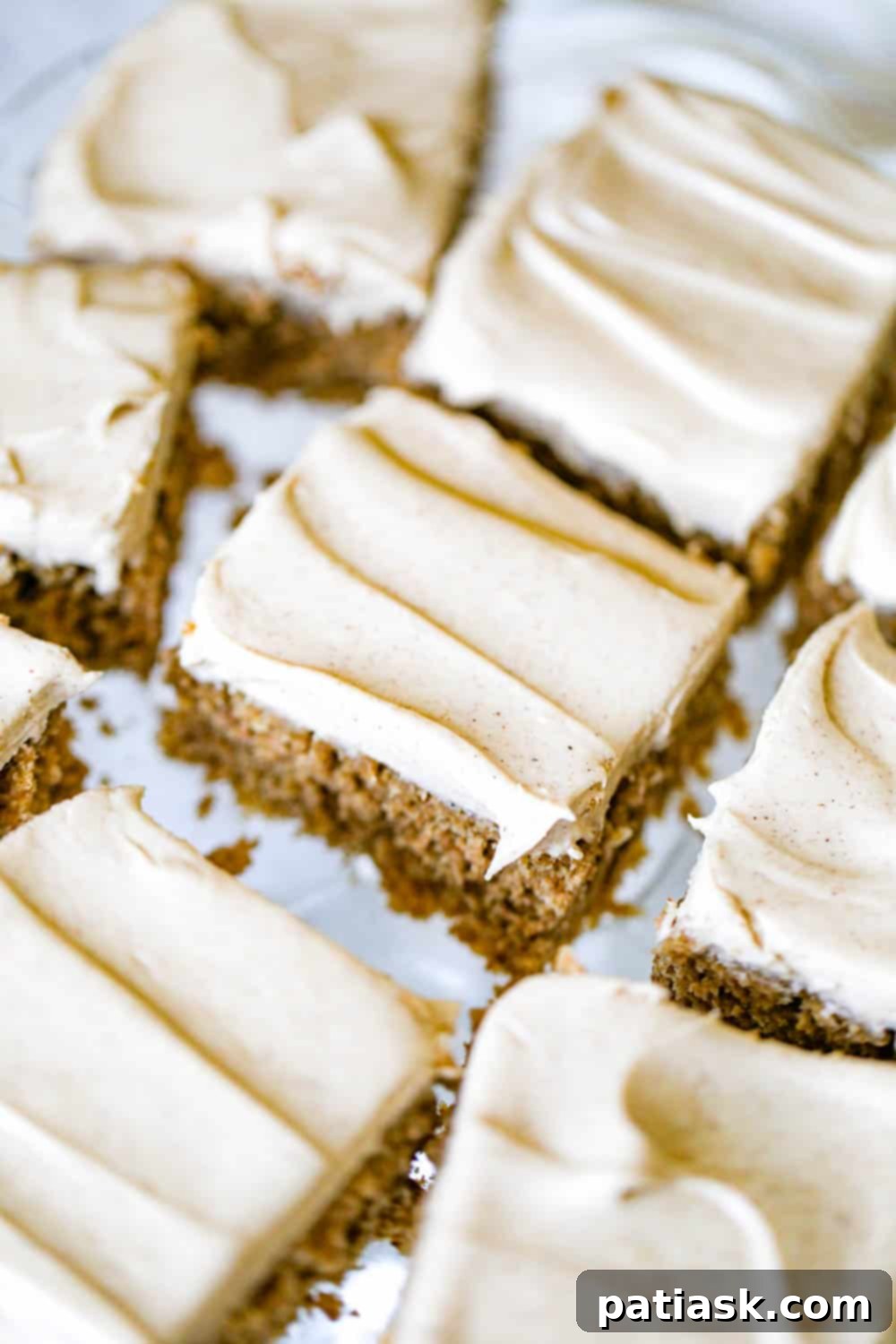 45 Unforgettable Apple Dessert Recipes 25 Easy Spiced Applesauce Bars Recipe with Cream Cheese Frosting