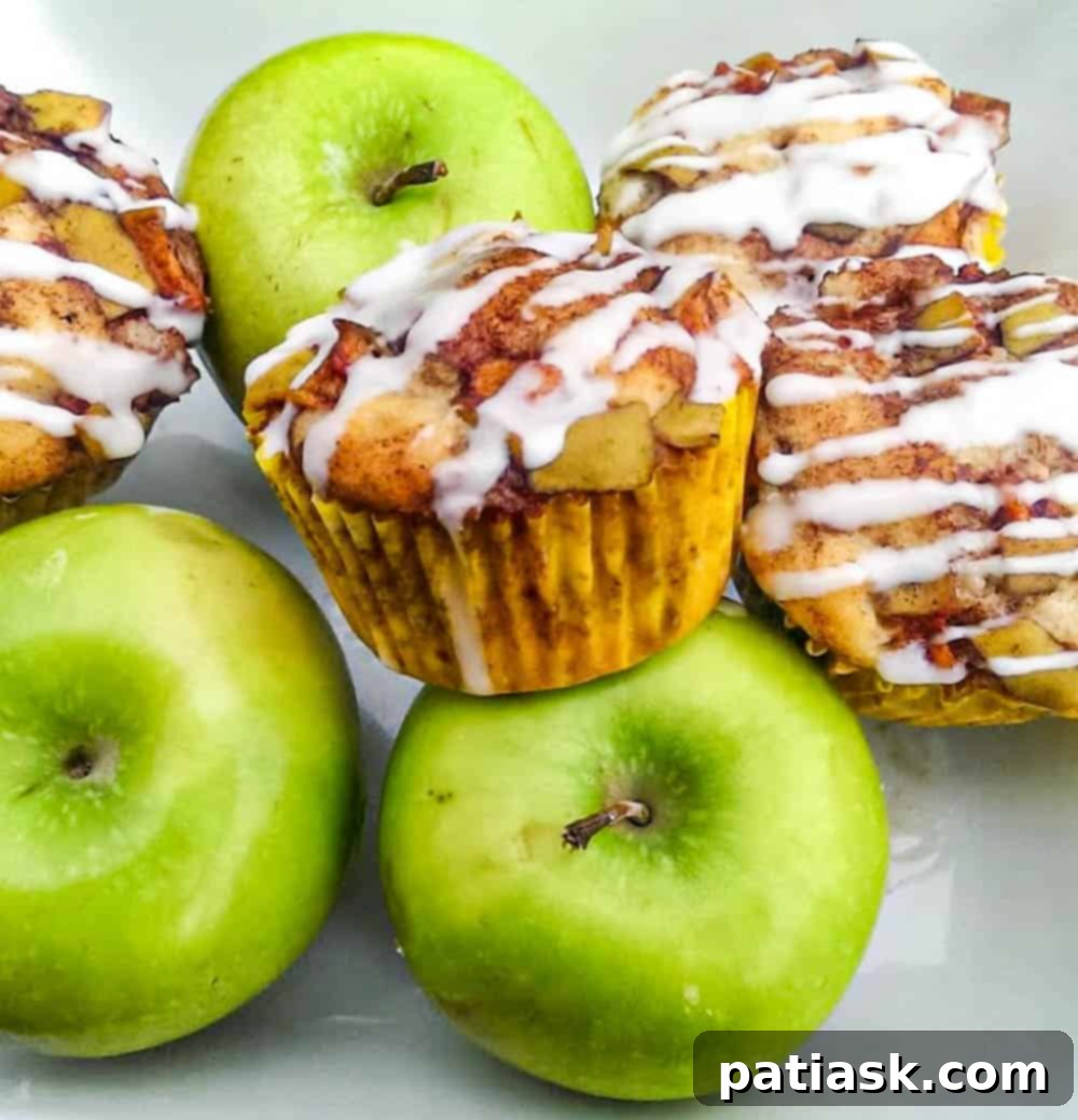 45 Unforgettable Apple Dessert Recipes 35 Apple Fritter Muffins with Apples and Cinnamon