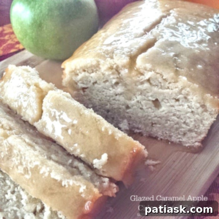 45 Unforgettable Apple Dessert Recipes 46 Glazed Caramel Apple Cider Pound Cake Sliced on Board