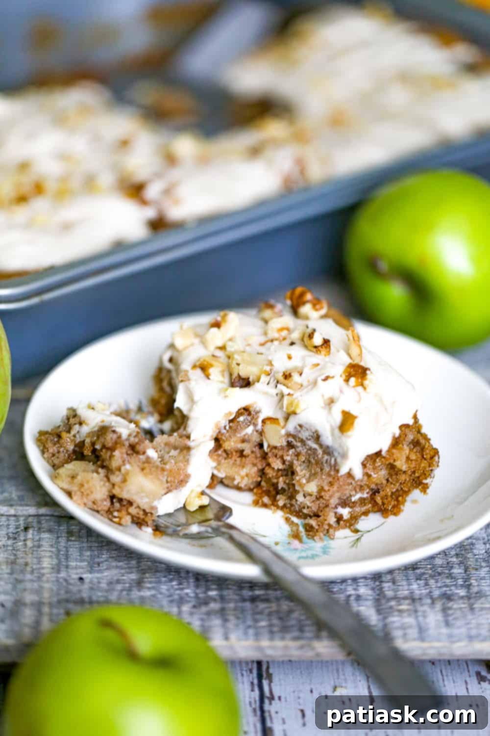 45 Unforgettable Apple Dessert Recipes 10 Fresh Apple Walnut Cake, a delicious fall apple dessert