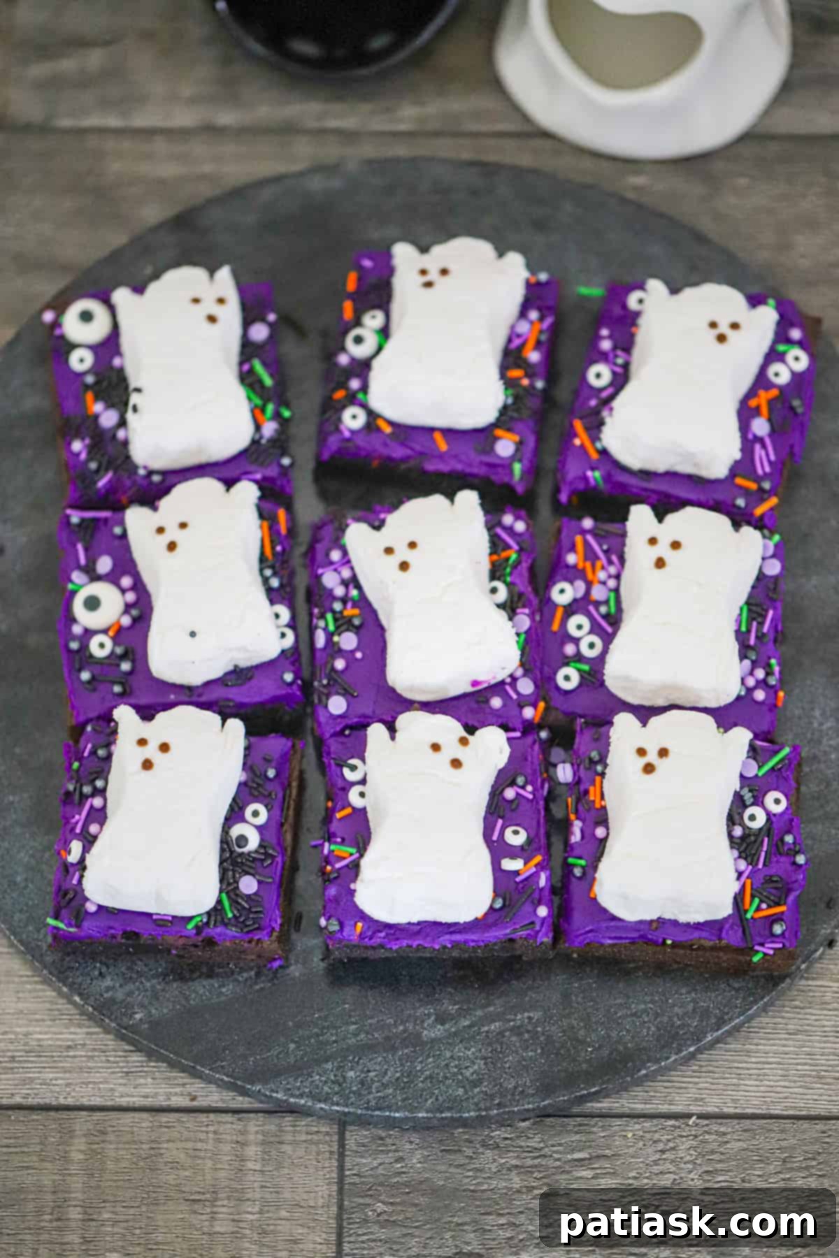 Boo-tiful Brownie Ghosts 5 Easy Halloween Spooky Peeps Ghost Brownies recipe