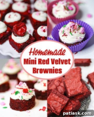 Bite-Sized Red Velvet Brownie Bliss 9 Mini Red Velvet Brownies