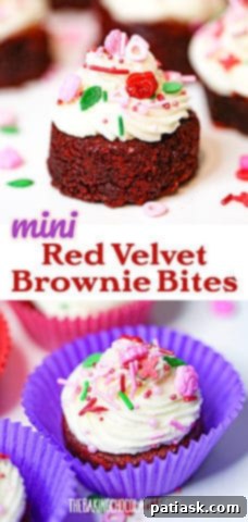 Bite-Sized Red Velvet Brownie Bliss 10 Mini Red Velvet Brownies