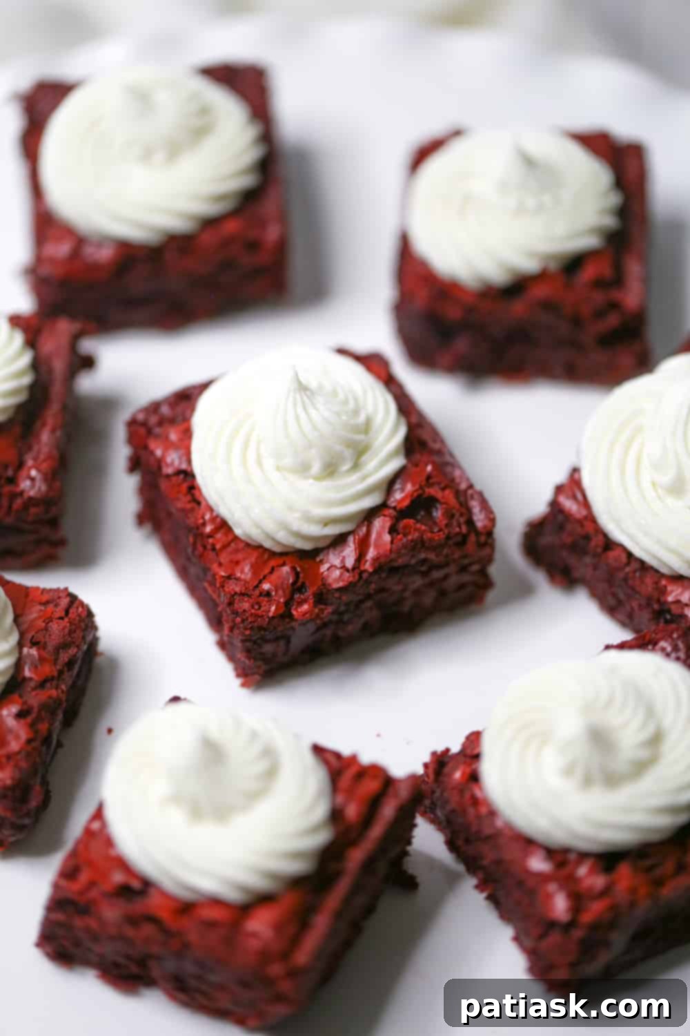Bite-Sized Red Velvet Brownie Bliss 4 Red Velvet Brownie Bites