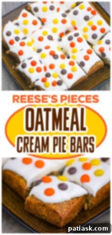 Reese's Pieces Oatmeal Cream Pie Dream Bars 9 Reese's Pieces Oatmeal Cream Pie Bars