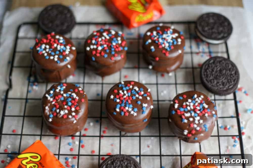 Reese's Oreo Dream 5 Chocolate Dipped Peanut Butter Cup Double Stuffed Oreos treats recipe