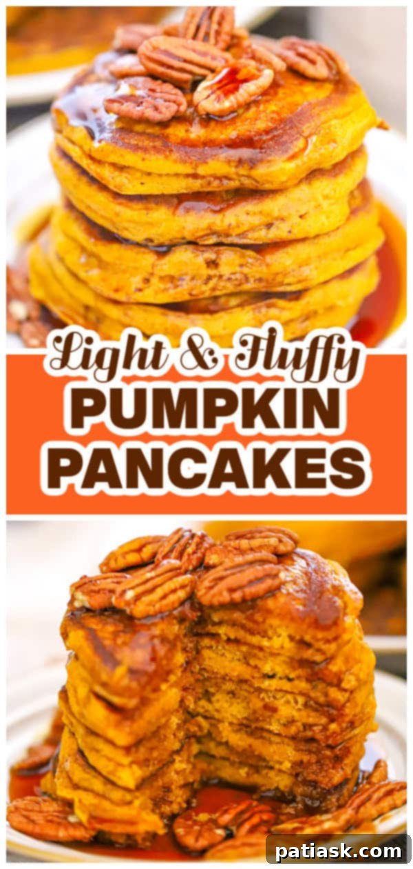 Fall breakfast table setting with pumpkin pancakes