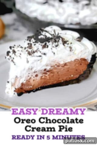 Decadent No-Bake Oreo Chocolate Cream Pie 9 Oreo Chocolate Cream Pie on a serving platter