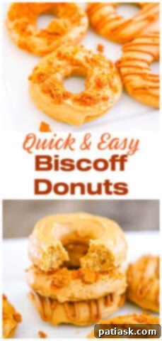 Gourmet Biscoff Baked Donuts 12 Delicious Easy Baked Biscoff Donuts with cookie butter glaze recipe