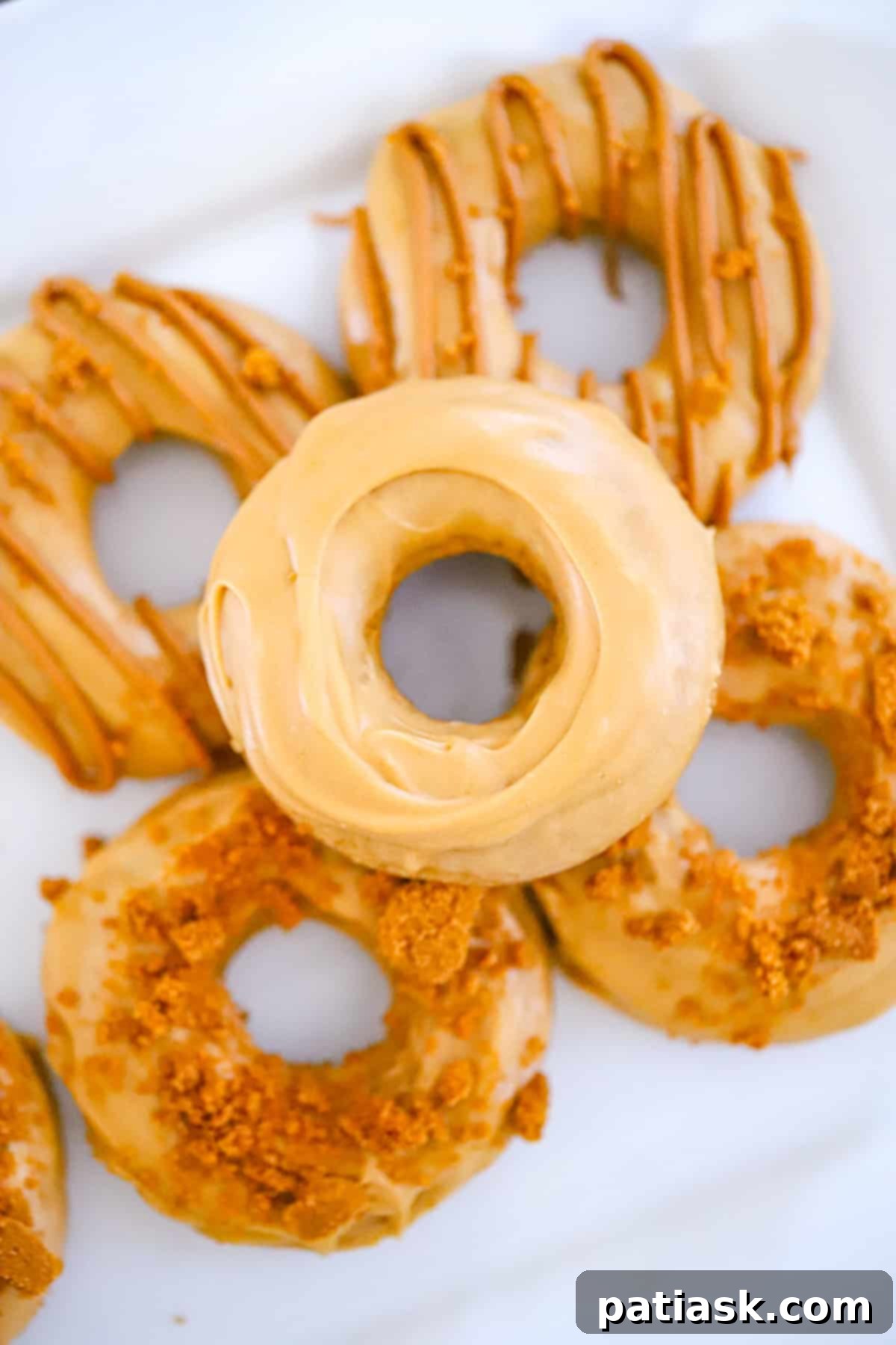 Gourmet Biscoff Baked Donuts 3 Delicious Easy Baked Biscoff Donuts with cookie butter glaze recipe