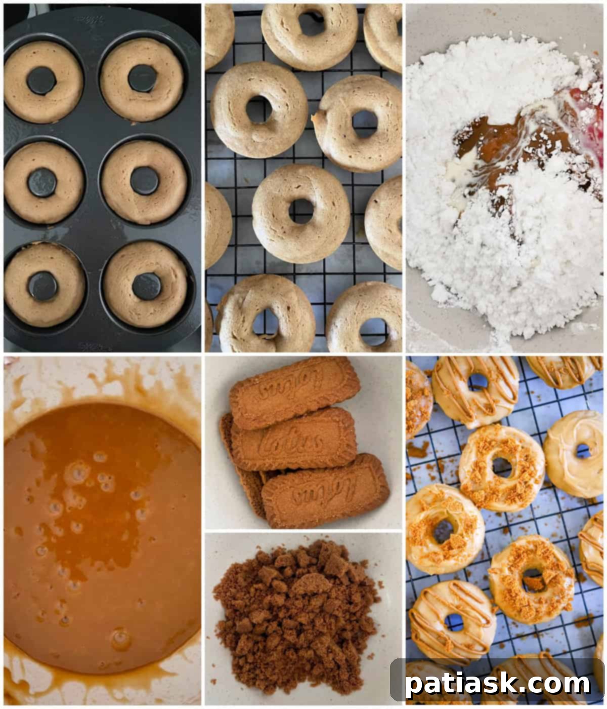 Gourmet Biscoff Baked Donuts 7 how to make glaze