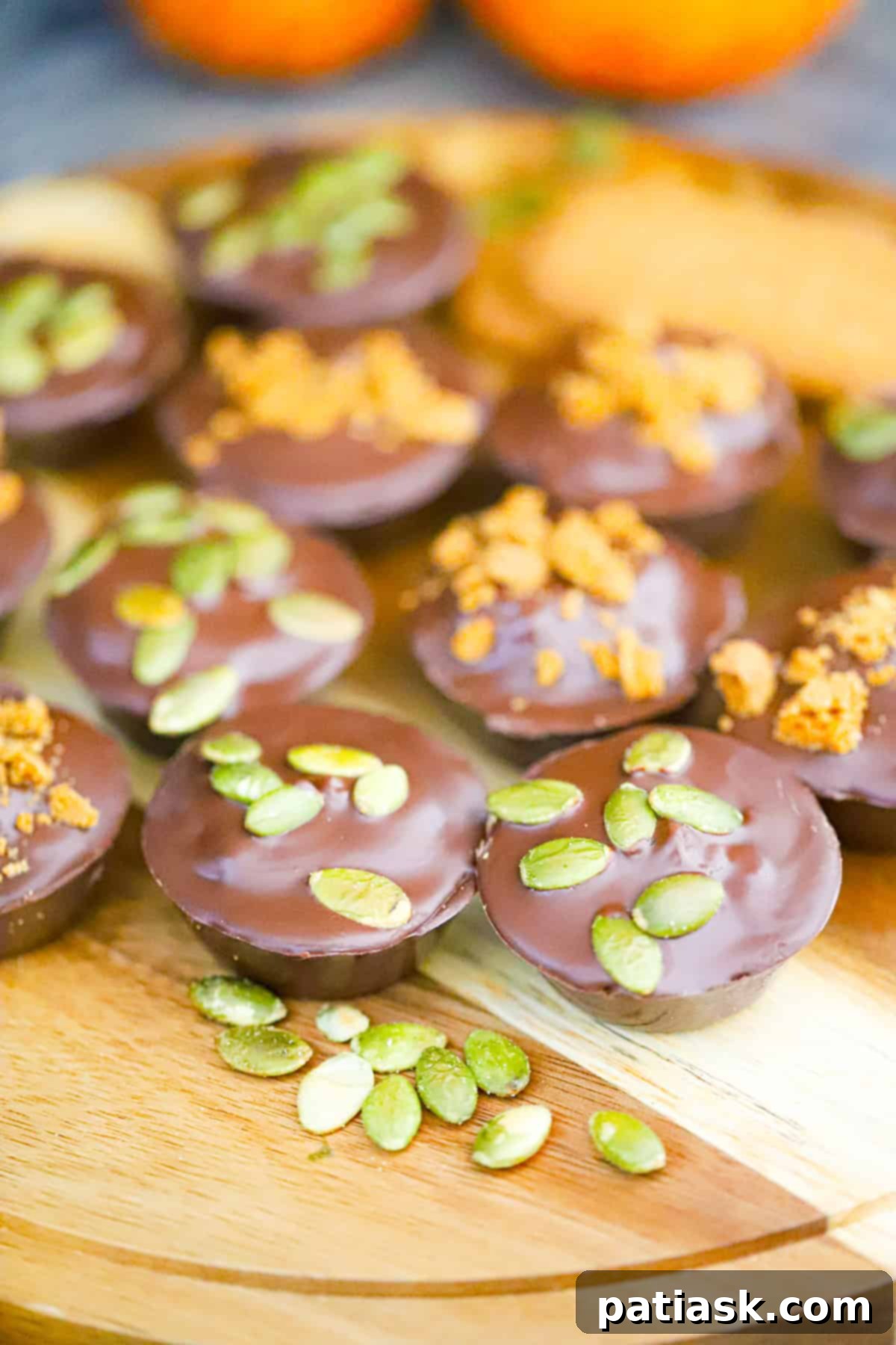 Effortless Chocolate Biscoff Pumpkin Dreams 3 Indulge in the ultimate cookie butter fall treat with this No Bake Chocolate Biscoff Pumpkin Cups recipe. Easy to make with just 4 ingredients!