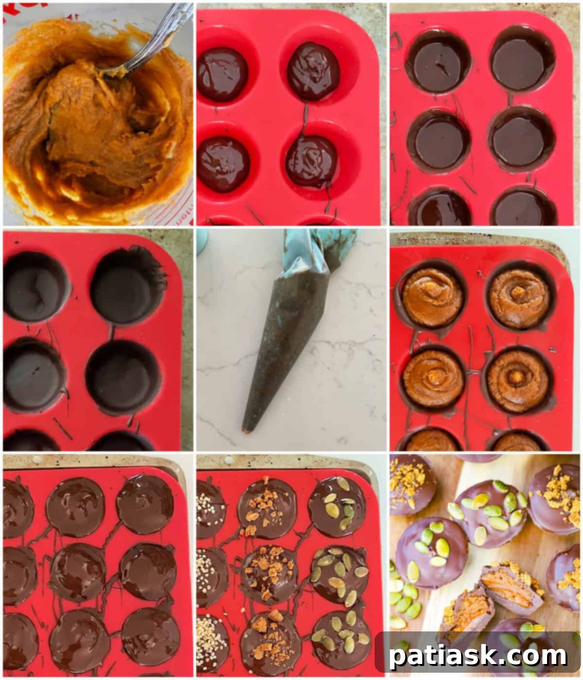 Effortless Chocolate Biscoff Pumpkin Dreams 5 tutorial