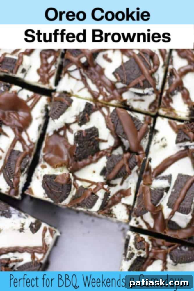Hidden Oreo Brownies 9 Oreo Cookie Stuffed Brownies