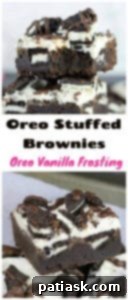 Hidden Oreo Brownies 10 Oreo Stuffed Brownies with Oreo Vanilla Frosting