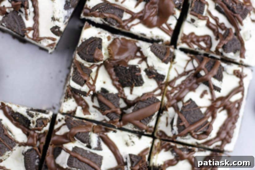 Hidden Oreo Brownies 4 Oreo Stuffed Brownies with Oreo Vanilla Frosting