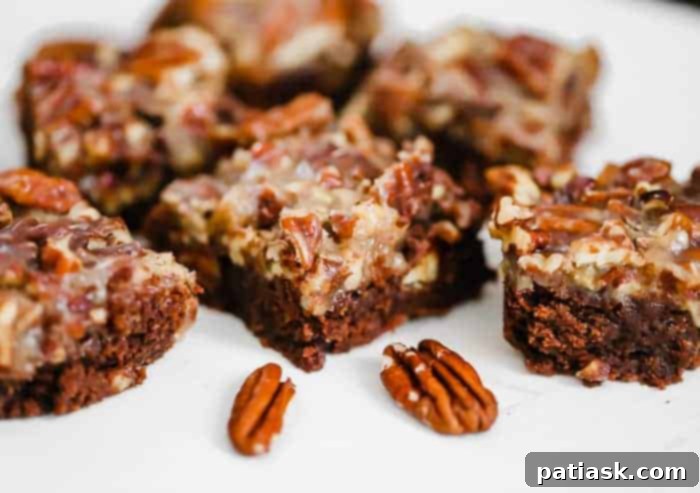 Sweet & Simple: 40 Easy Caramel Dessert Ideas 12 Chocolate Pecan Pie Brownies for holidays