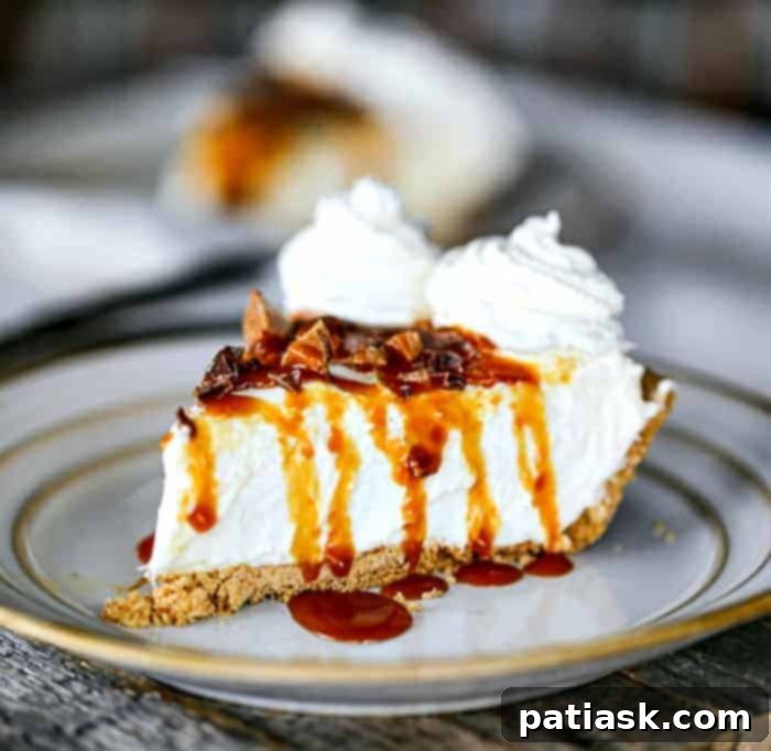 Sweet & Simple: 40 Easy Caramel Dessert Ideas 17 Easy Caramel Heath Cheesecake Pie, a no-bake dessert