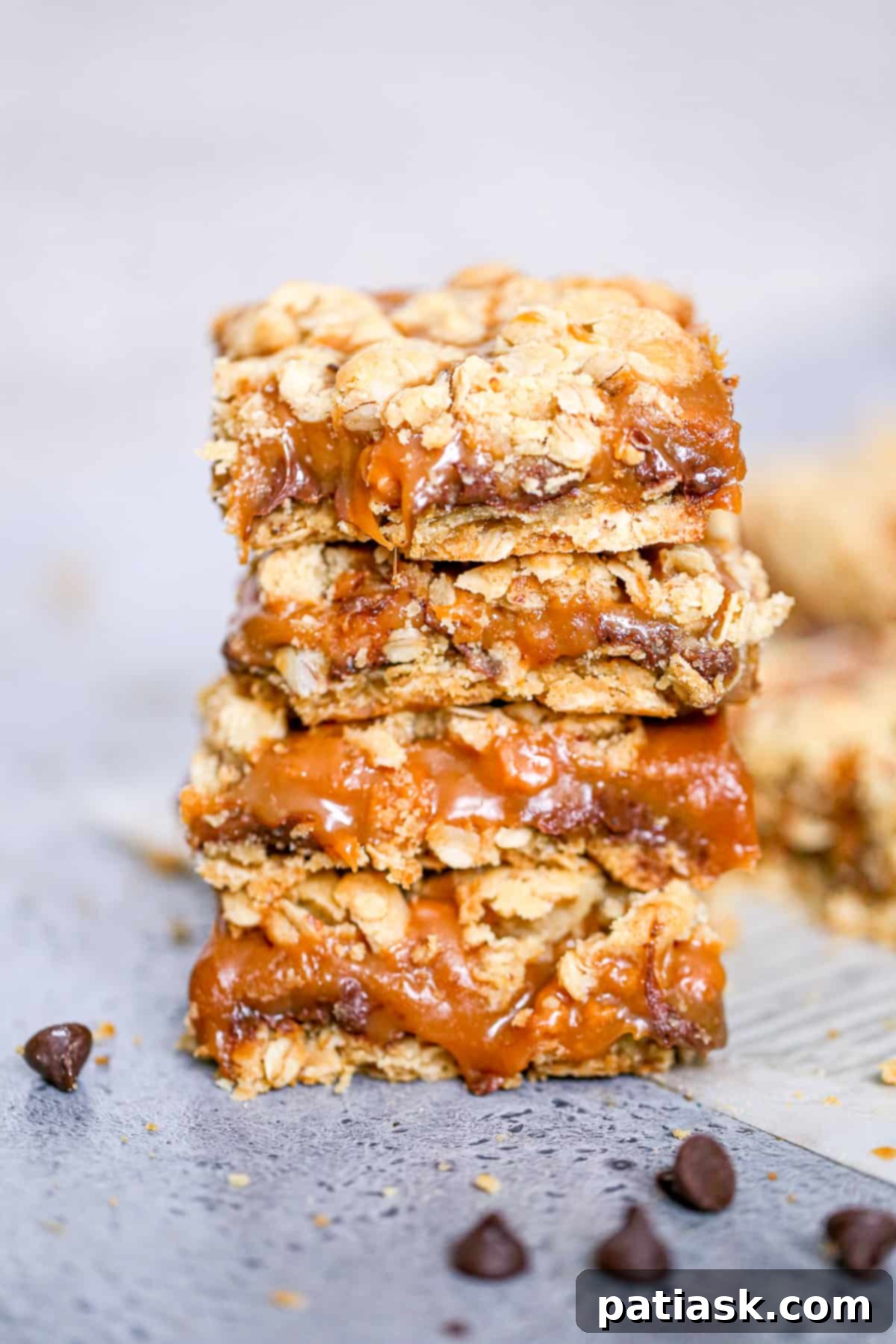 Sweet & Simple: 40 Easy Caramel Dessert Ideas 23 Gooey Carmelitas bar recipe with oatmeal and chocolate fudge